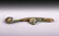 GOLD AND SILVER INLAID DRAGON HOOK - 2