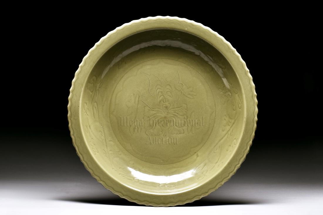 LONGQUAN WARE IMPRESSED 'FLOWERS' CHARGER (1 of 5)