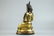 GILT BRONZE CAST BODHISATTVA SEATED FIGURE - 4