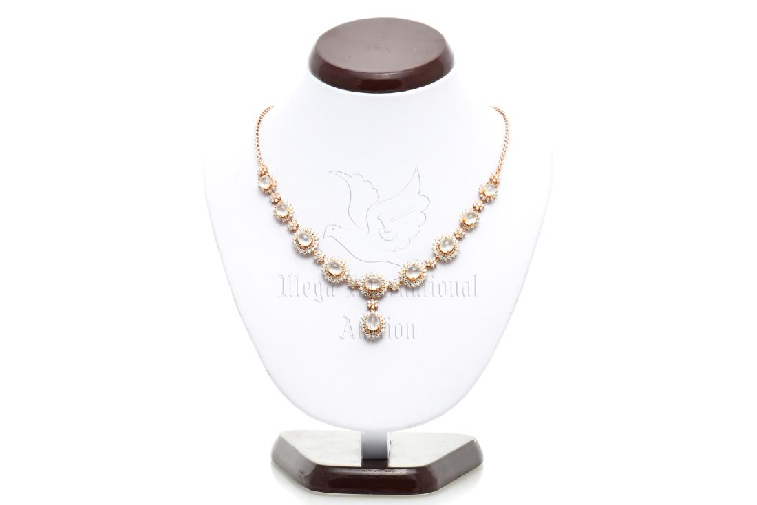 ICY JADEITE AND DIAMOND PENDANT AND NECKLACE WITH GIA (1 of 5)