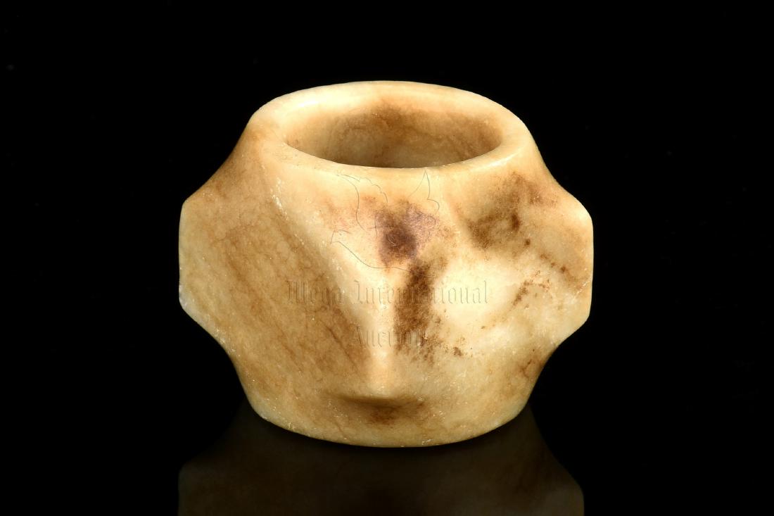 ARCHAIC JADE CARVED ORNAMENT, CONG (1 of 6)