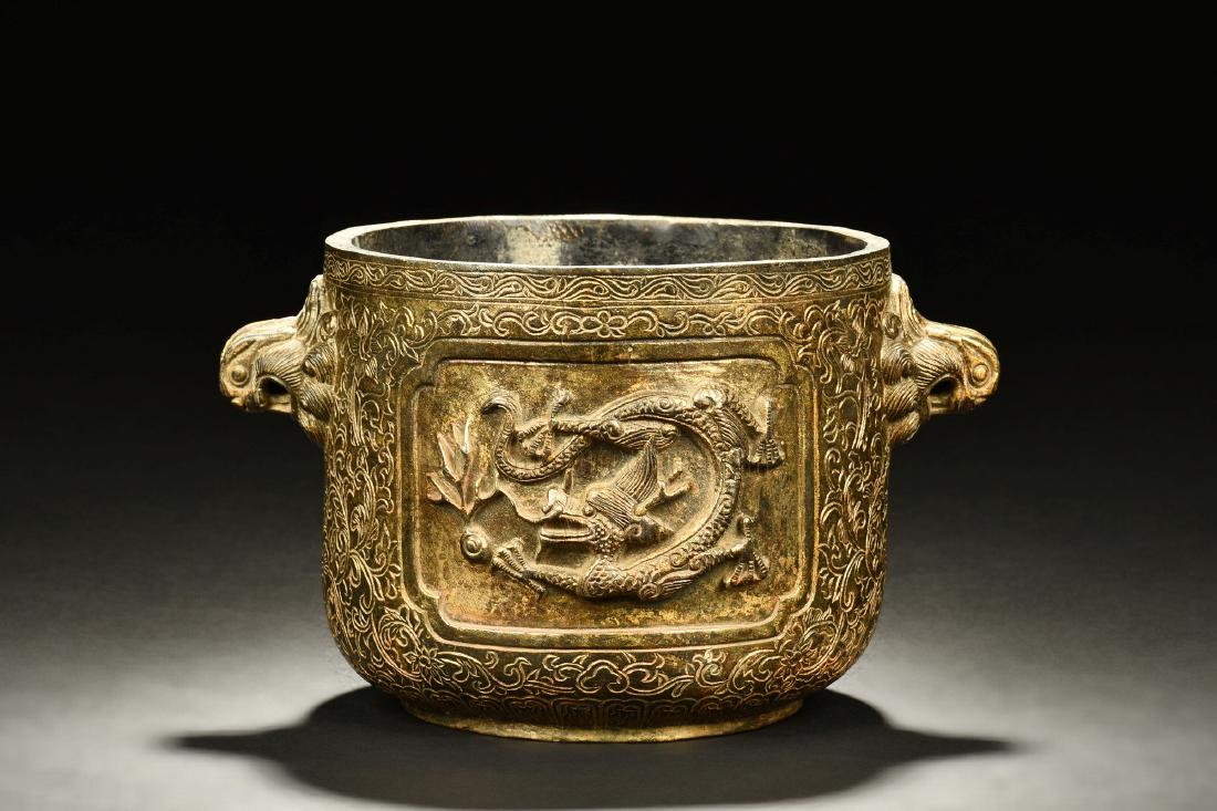 BRONZE CAST 'DRAGONS' CENSER (1 of 9)
