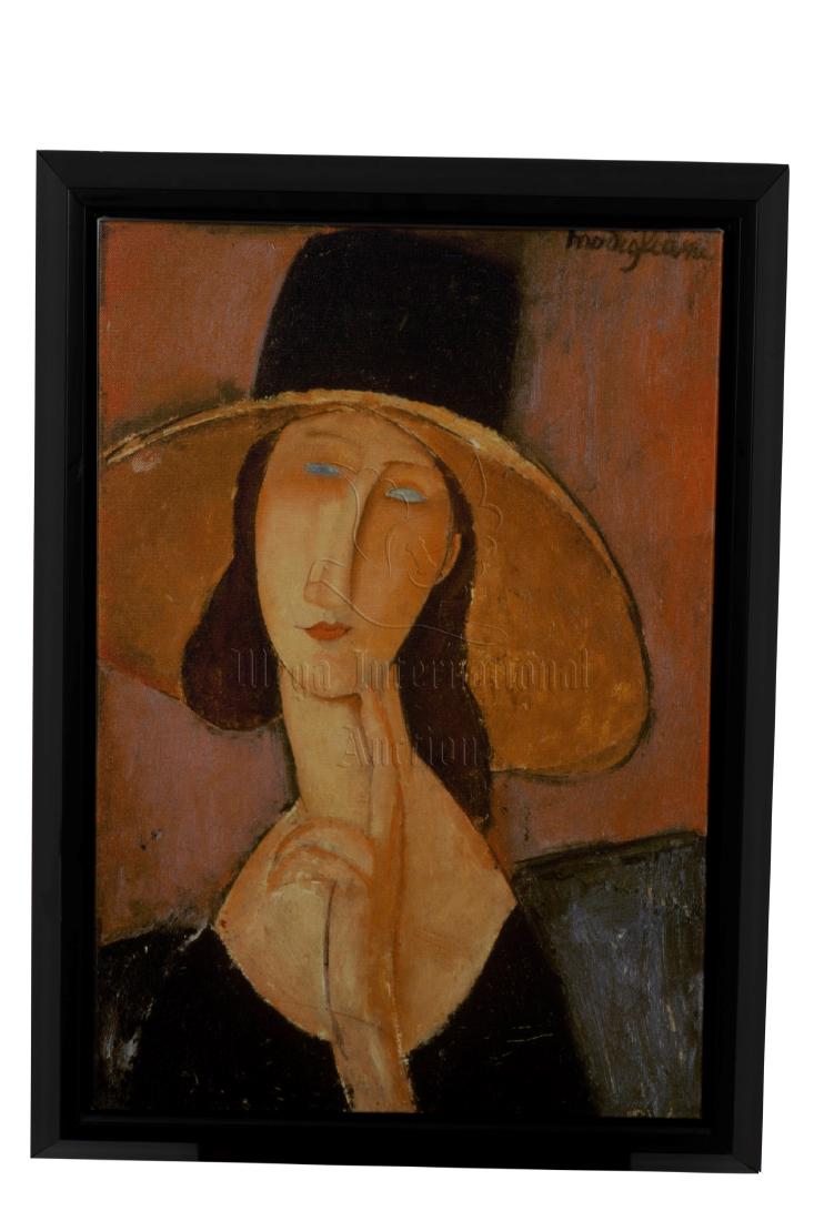 AMEDEO MODIGLIANI: FRAMED OIL ON CANVAS PAINTING (1 of 3)