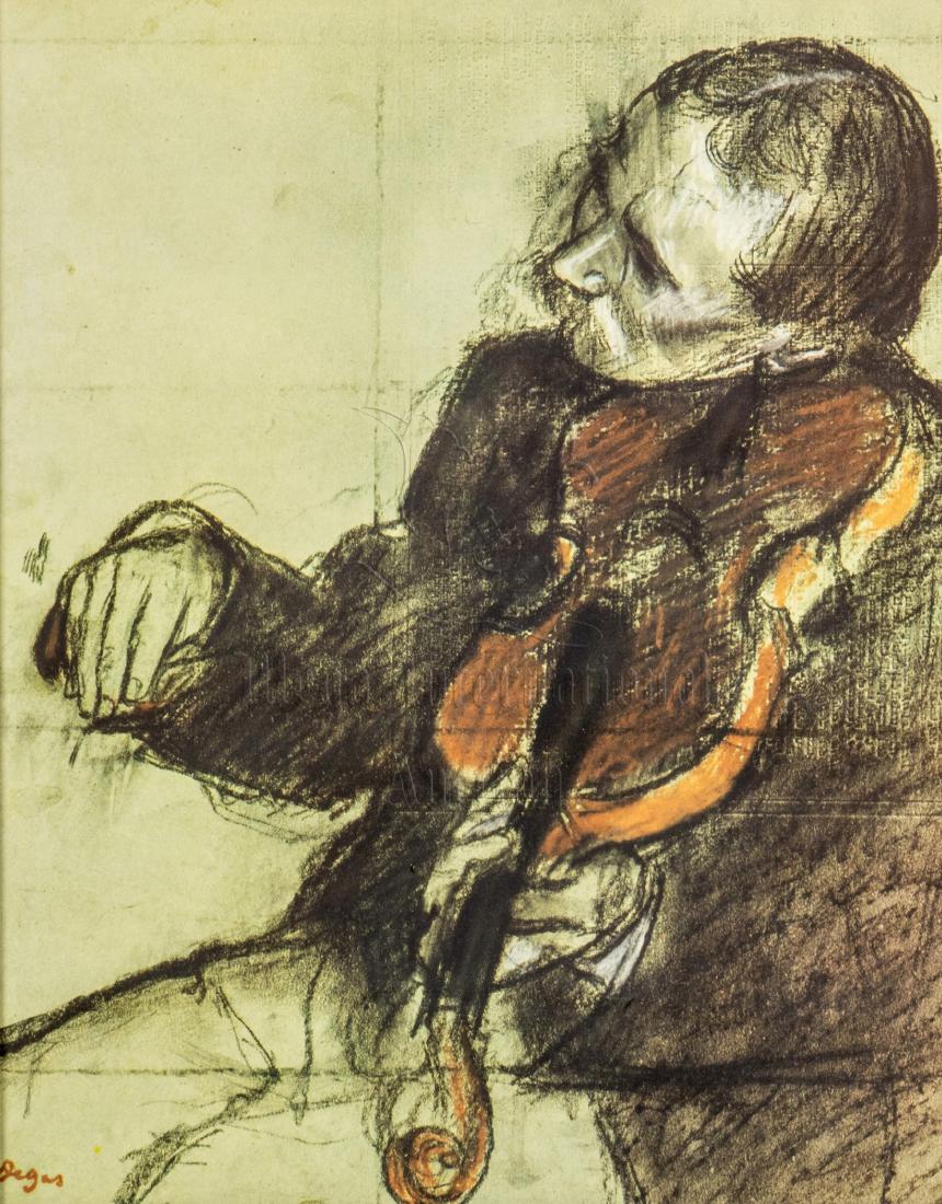 EDGAR DEGAS: FRAMED CHARCOAL AND PASTEL ON PAPER (1 of 6)