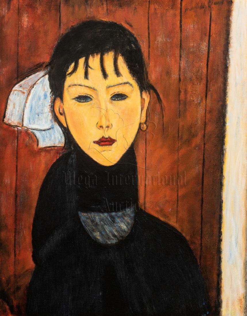 AMEDEO MODIGLIANI: FRAMED OIL ON CANVAS PAINTING (1 of 4)
