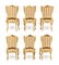 SIX LOUIS XV BURNISH GOLD JEAN-BAPTISTE CRESSON CHAIRS - 2