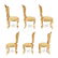 SIX LOUIS XV BURNISH GOLD JEAN-BAPTISTE CRESSON CHAIRS - 3