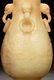 CARVED WHITE JADE FOUR-HANDLE BOTTLE VASE - 4