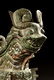 ARCHAIC BRONZE CAST 'MYTHICAL BEAST' RITUAL VESSEL WITH - 11