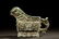 ARCHAIC BRONZE CAST 'MYTHICAL BEAST' RITUAL VESSEL WITH - 4