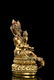 GILT BRONZE CAST BODHISATTVA SEATED FIGURE - 2