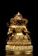 GILT BRONZE CAST BODHISATTVA SEATED FIGURE - 3