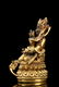 GILT BRONZE CAST BODHISATTVA SEATED FIGURE - 4