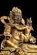 GILT BRONZE CAST BODHISATTVA SEATED FIGURE - 7