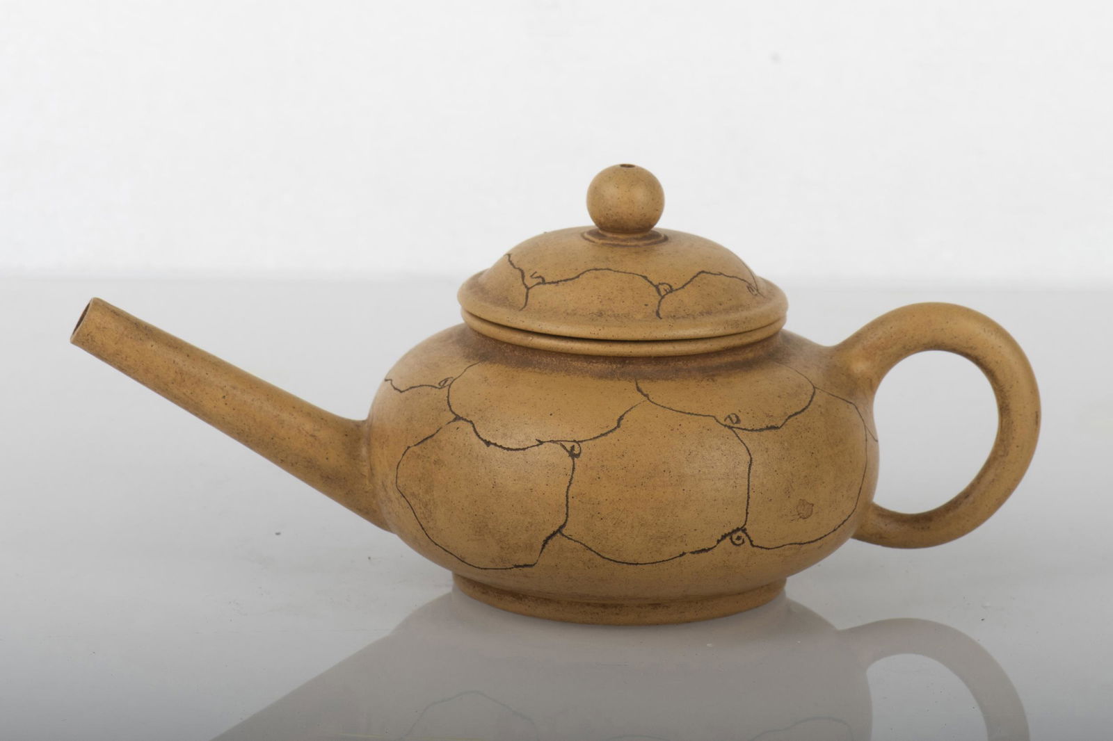 YIXING ZISHA LIGHT BROWN CLAY TEAPOT (1 of 5)