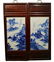 4 CHINESE BLUE&WHITE LANDSCAPE PORCELAIN PLATE PAINTING - 3