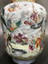 A CHINESE FAMILLE ROSE PORCELAIN VASE WITH DOUBLE EARS - 7