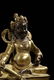 GILT BRONZE CAST 'YELLOW JAMBHALA' SEATED FIGURE - 4