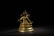 GILT BRONZE CAST 'YELLOW JAMBHALA' SEATED FIGURE - 8