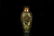 GLASS CARVED 'AUSPICIOUS ITEMS' BOTTLE VASE