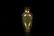 GLASS CARVED 'AUSPICIOUS ITEMS' BOTTLE VASE - 2