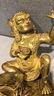 GILT BRONZE CAST 'GUARDIAN' SEATED FIGURE - 2