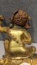 GILT BRONZE CAST 'GUARDIAN' SEATED FIGURE - 5