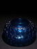 A CHINESE BLUE GLASS CARVED LOTUS PATTERN BRUSH WASHER - 6