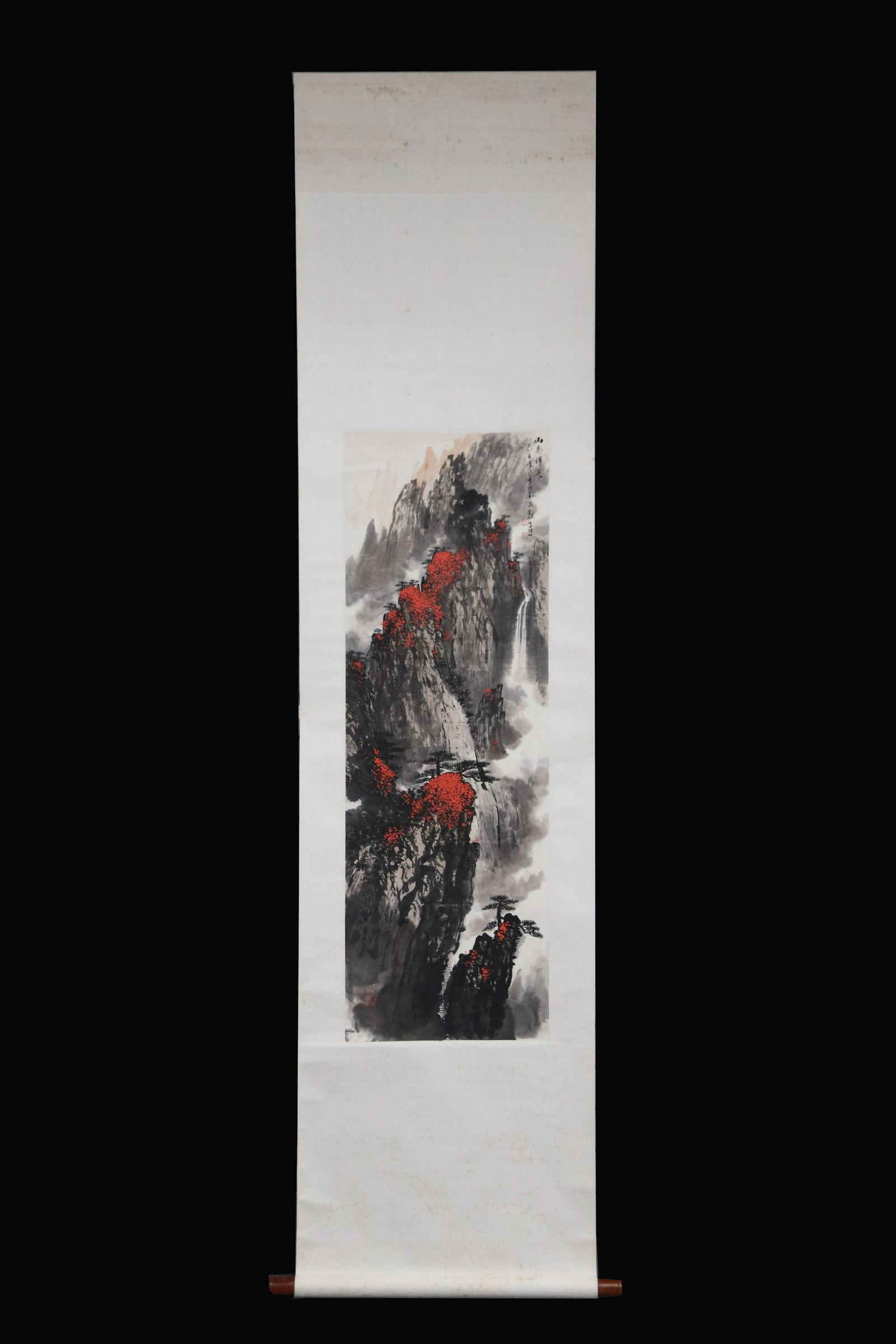 WEI ZIXI: INK AND COLOR ON PAPER PAINTING 'LANDSCAPE (1 of 5)