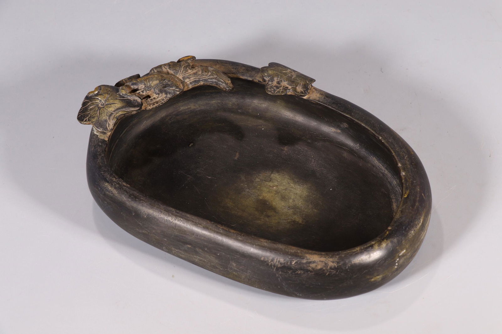 DUAN STONE CARVED 'LOTUS' INK STONE (1 of 9)