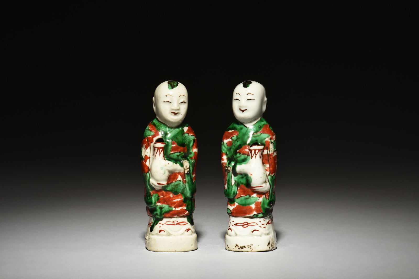 PAIR OF WUCAI 'CHILDREN' FIGURES (1 of 6)