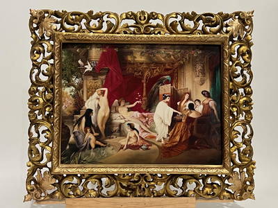A FINE PLAQUE OF GODDESSES IN A PARLOR