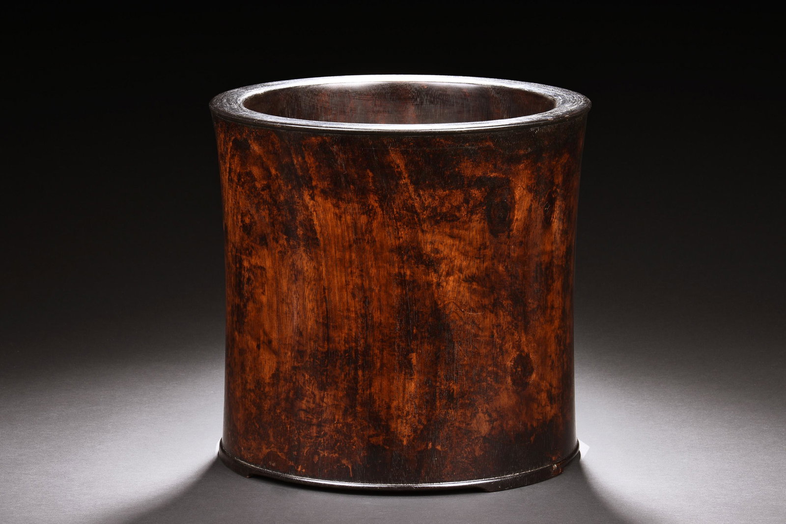 HUANGHUALI WOOD BRUSH POT (1 of 8)