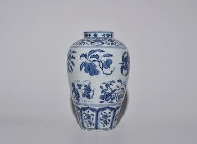 BLUE AND WHITE JAR
