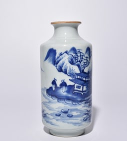 BLUE-AND-WHITE VASE