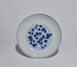 BLUE AND WHITE PLATE