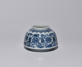 BLUE AND WHITE WATER JUG