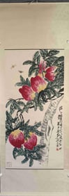 QI BAISHI, LONGEVITY, HANGING SCROLL