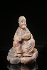 SHOUSHAN STONE CARVING OF THE OLD MAN (ORIGINAL BASE)