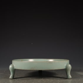 RU KILN DAY GREEN GLAZE THREE-FOOT WASH