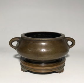BRONZE INCENSE BURNER