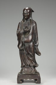 COPPER INLAID SILVER WIRE QINGWAN MARK DONGFANG SHUO STATUE