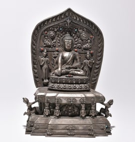 SILVER GUANYIN BUDDHA