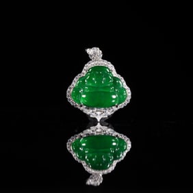 NATURAL JADE MAITREYA BUDDHA PENDANT