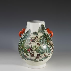 PINK ROSE DEER HEAD ZUN