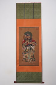 WU DAOZI HEAVENLY OFFICIAL FINE VERTICAL SCROLL