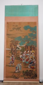 TANG YIN CHARACTER STORY FINE VERTICAL SCROLL