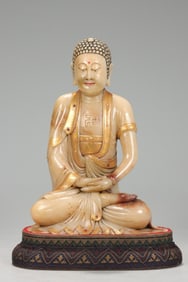 SHOUSHAN STONE SHANGJUN MARK SHAKYAMUNI BUDDHA STATUE