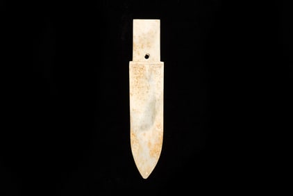 JADE CARVED BLADE TIP ORNAMENT