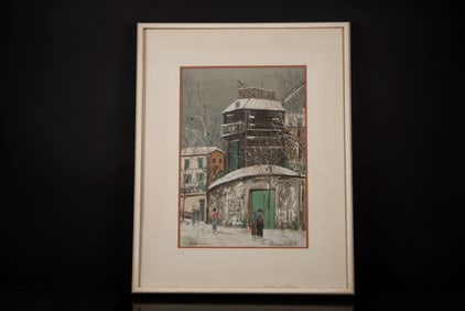 PRINT OF ART BY MAURICE UTRILLO